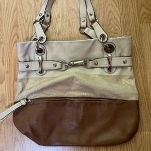 B Makowsky Leather Handbag